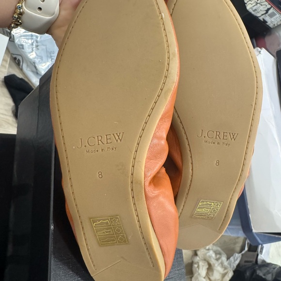 J. Crew Emma Leather Ballet Flats - Burnt Spice - Picture 5 of 5